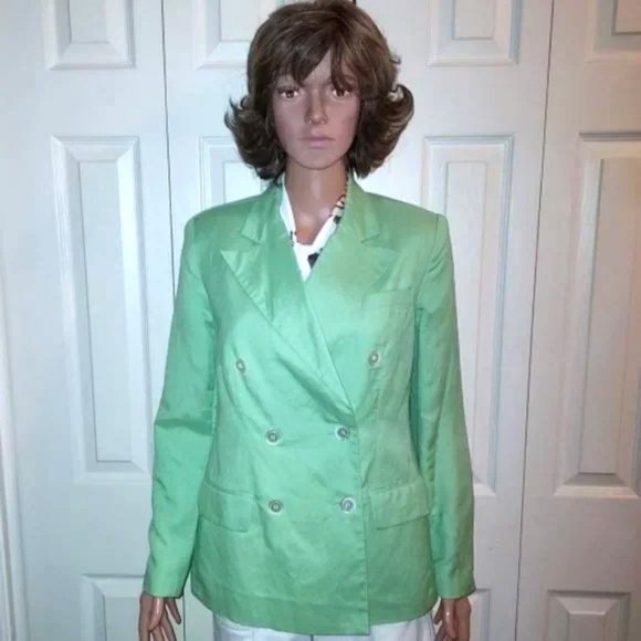 J.G. Hook Light Green Single Button Slit Pockets Size 8 NWOT - Picture 1 of 4